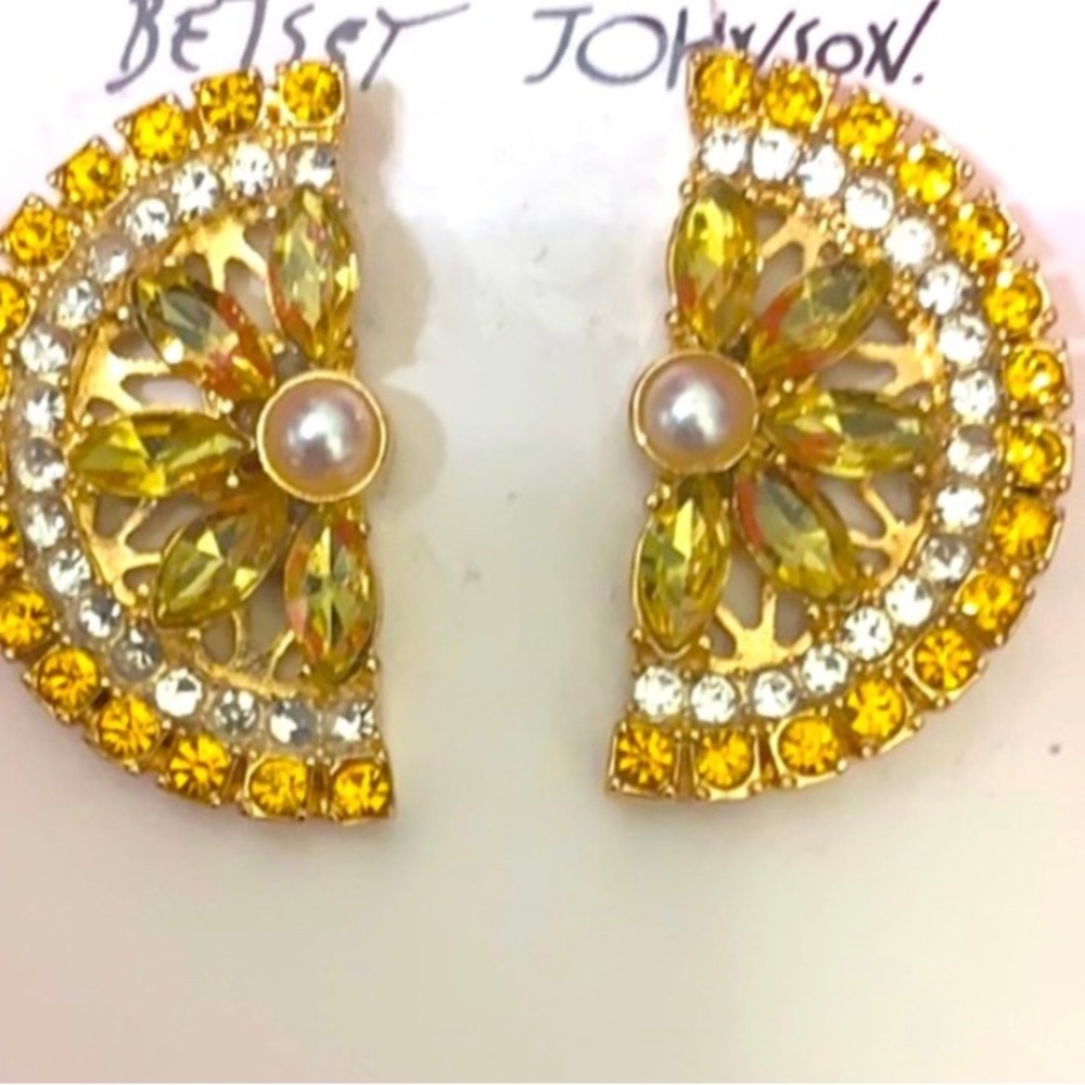 Betsy Johnson Lemn Earrings